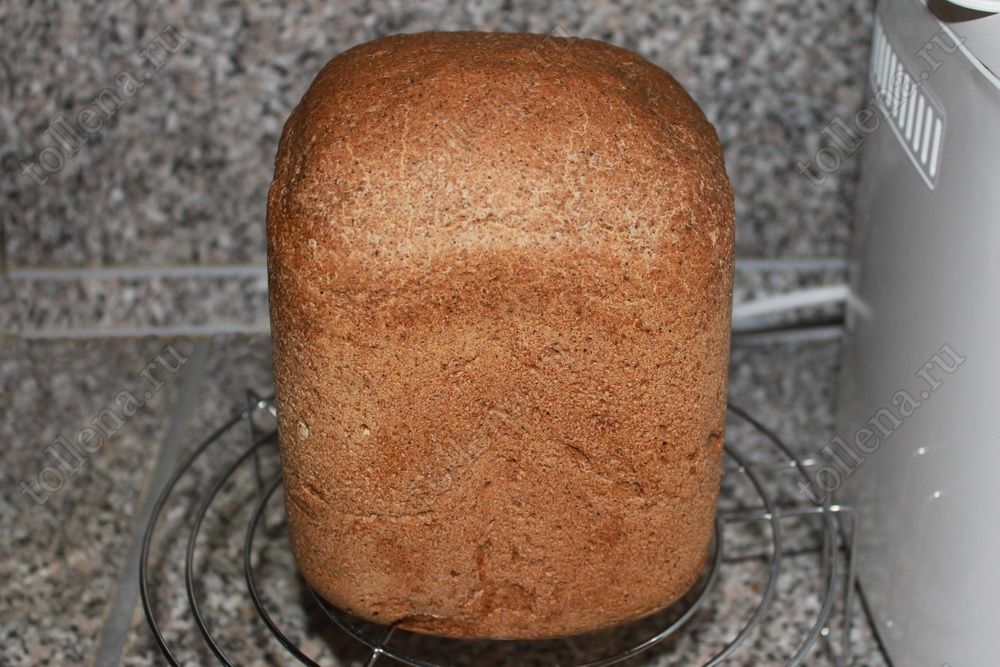 Хлеб ржано-пшеничный с солодом из хлебопечки